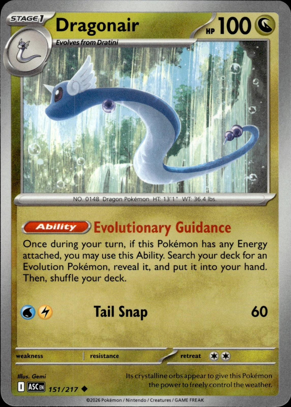 Dragonair ME: Ascended Heroes #151/217 Uncommon