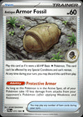 Antique Armor Fossil ME05: Pitch Black #072/084 Common, Reverse Holo