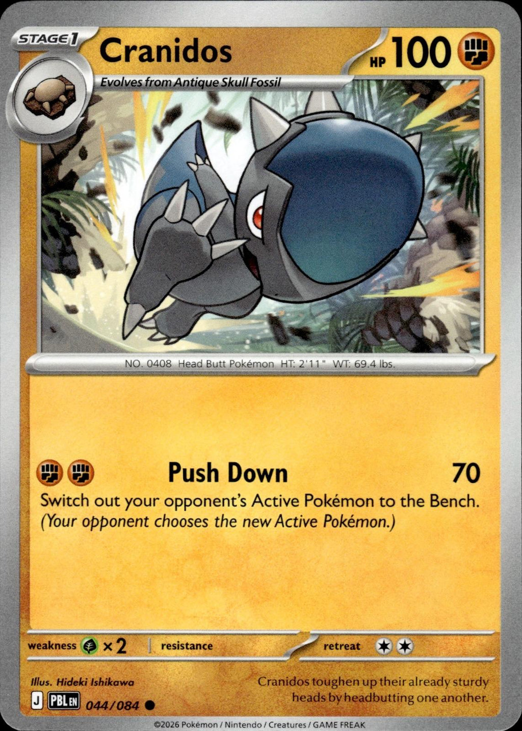 Cranidos ME05: Pitch Black #044/084 Common