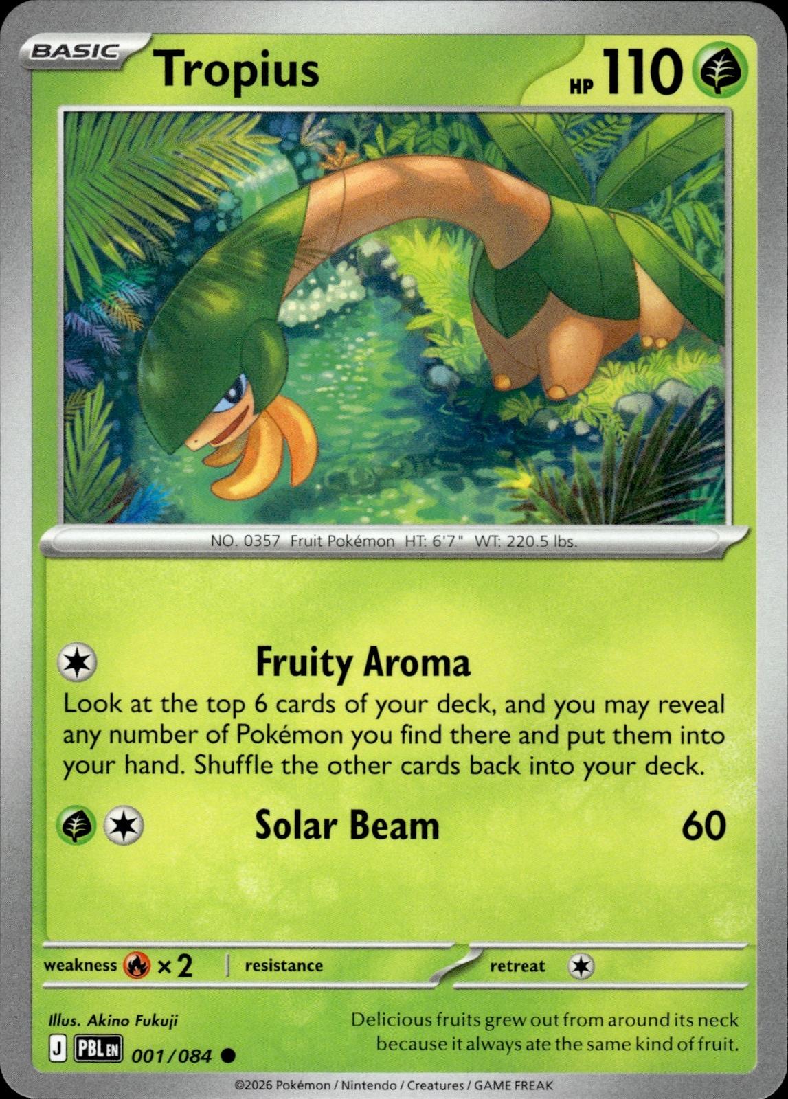 Tropius ME05: Pitch Black #001/084 Common