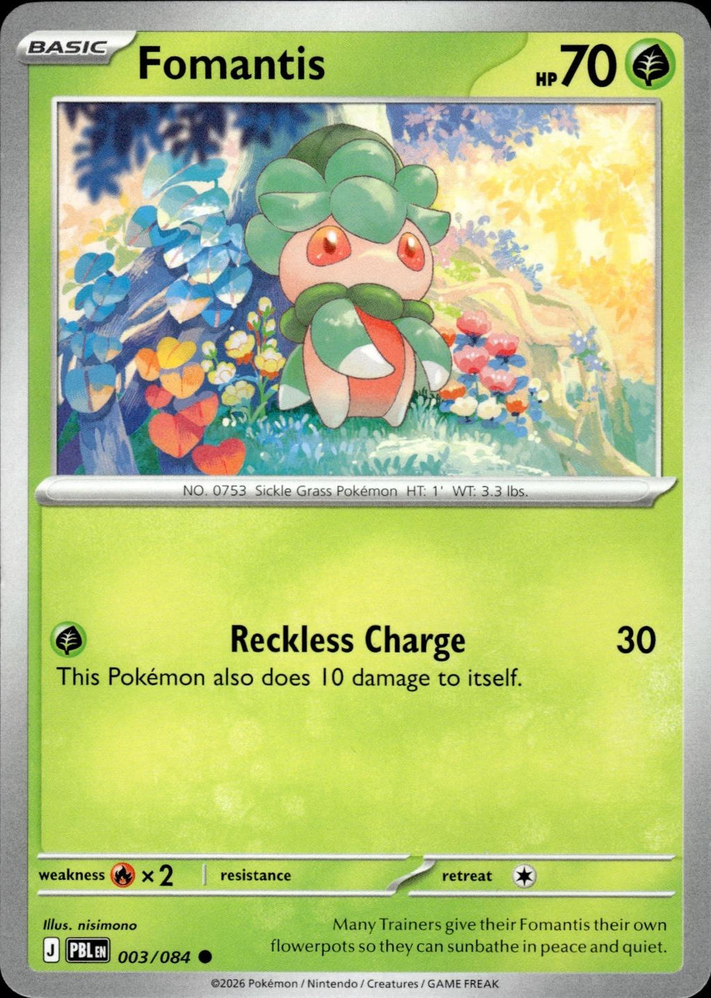 Fomantis ME05: Pitch Black #003/084 Common