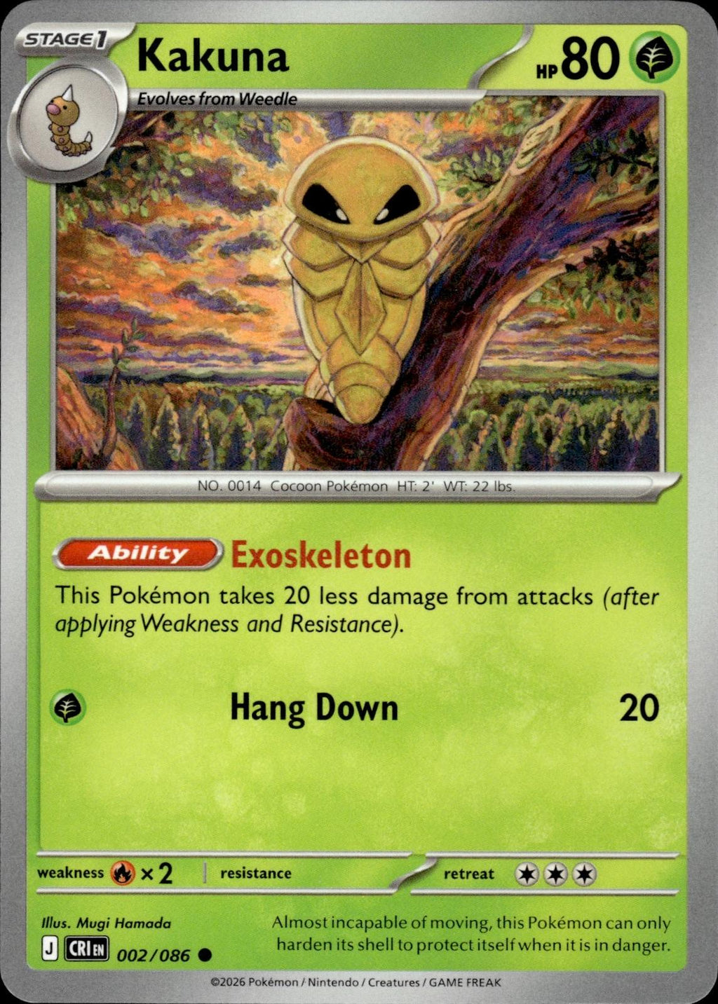 Kakuna ME04: Chaos Rising #002/086 Common