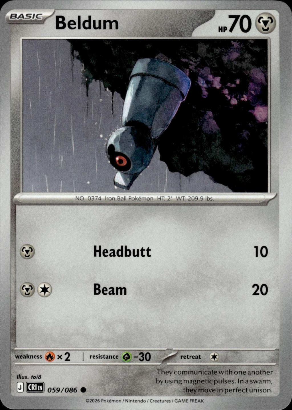 Beldum ME04: Chaos Rising #059/086 Common