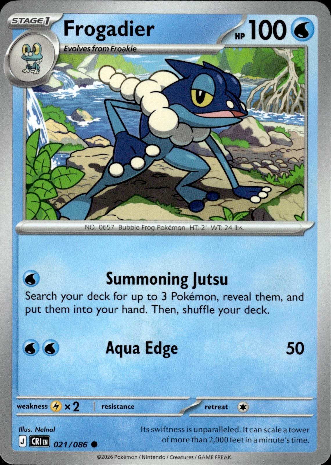 Frogadier ME04: Chaos Rising #021/086 Common