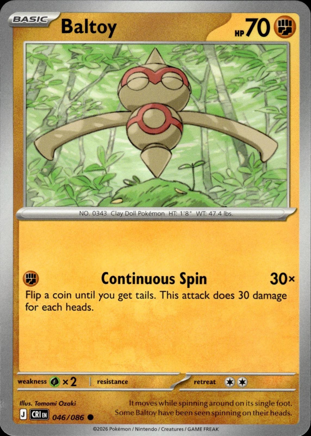 Baltoy ME04: Chaos Rising #046/086 Common