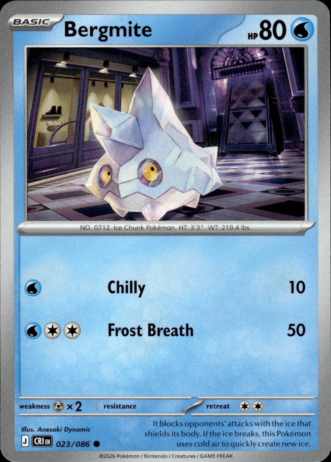 Bergmite ME04: Chaos Rising #023/086 Common