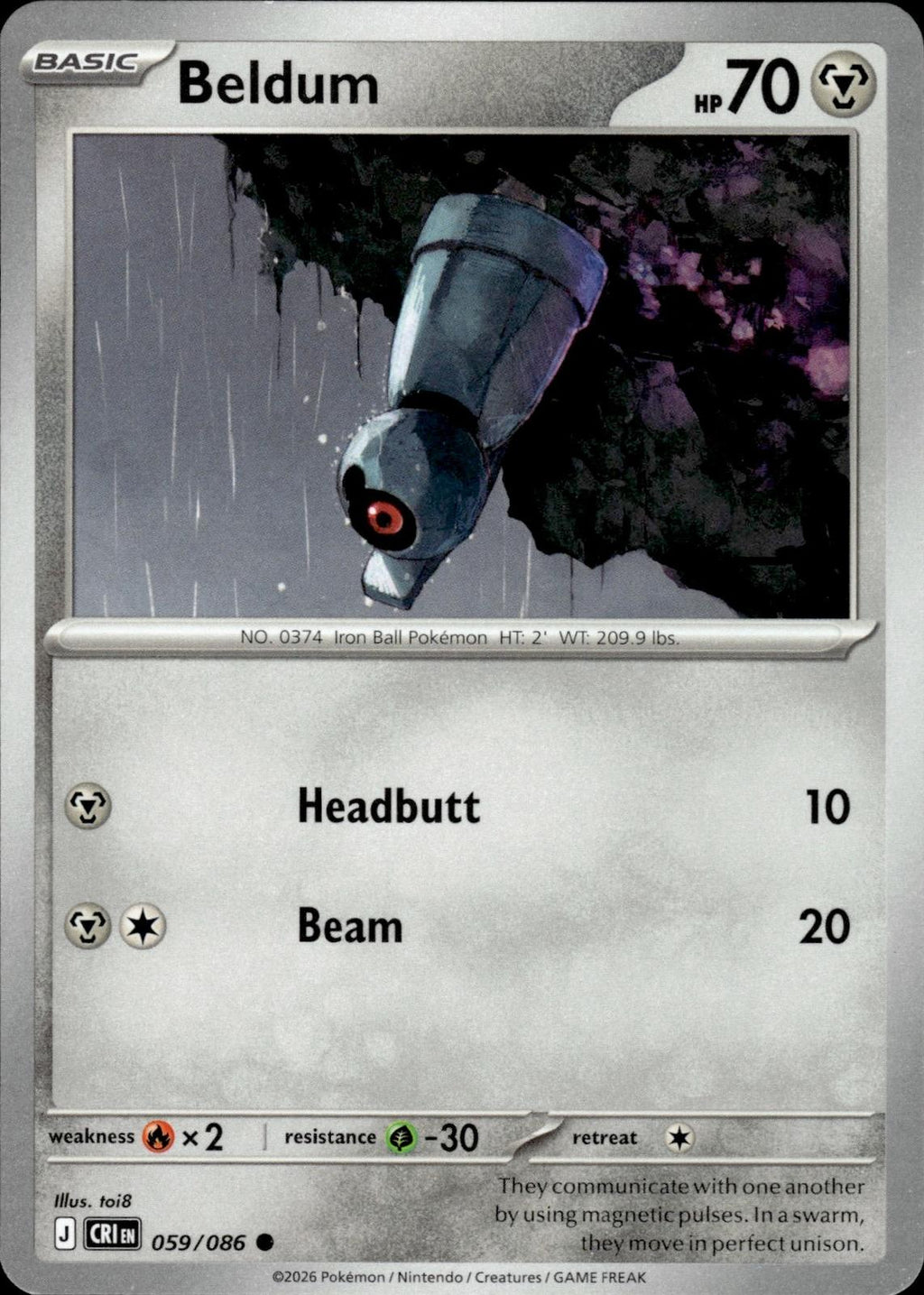 Beldum ME04: Chaos Rising #059/086 Common