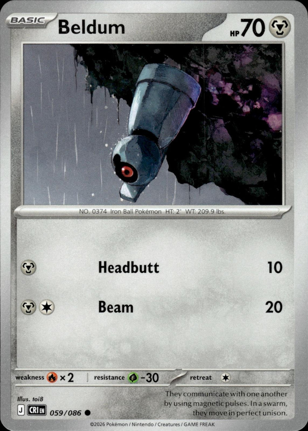 Beldum ME04: Chaos Rising #059/086 Common