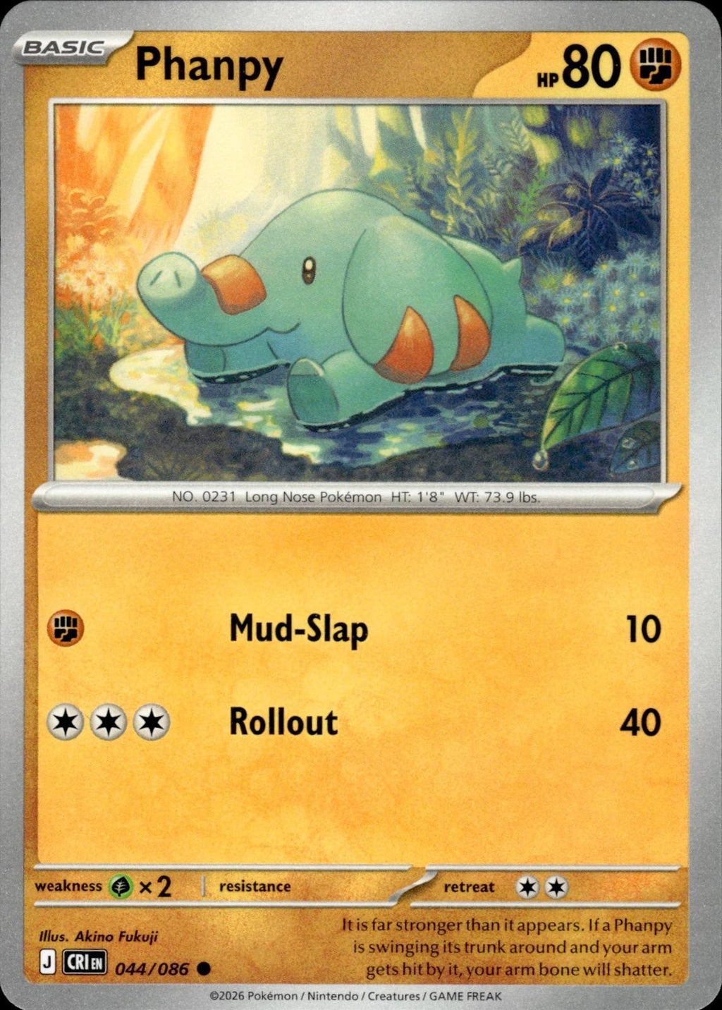 Phanpy ME04: Chaos Rising #044/086 Common