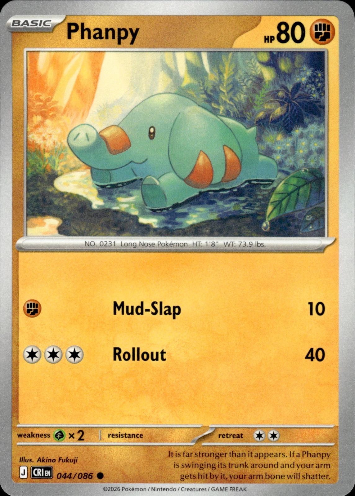 Phanpy ME04: Chaos Rising #044/086 Common