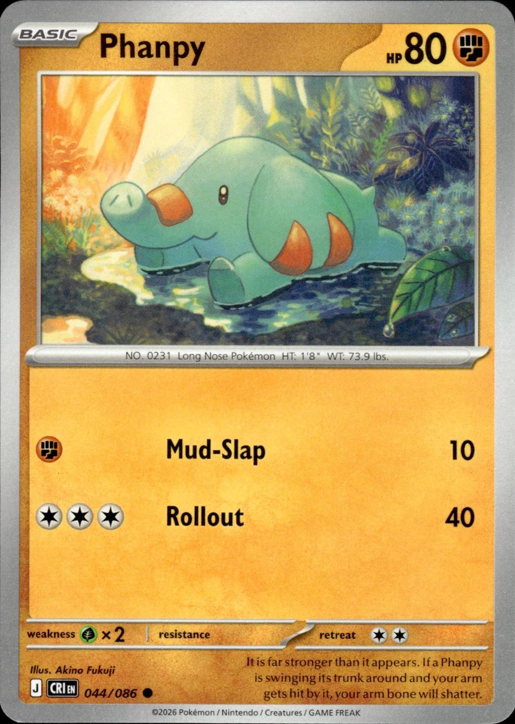 Phanpy ME04: Chaos Rising #044/086 Common