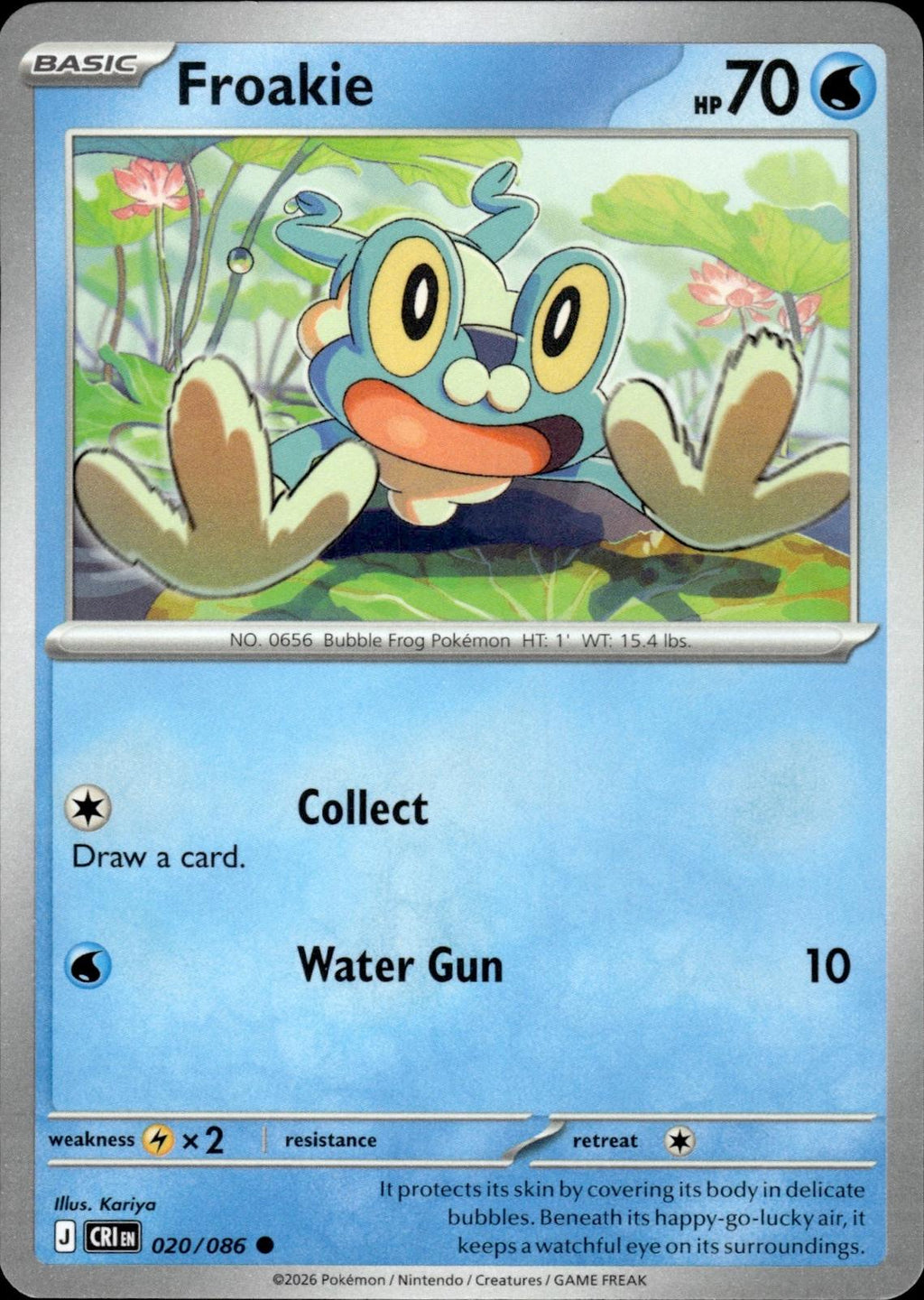 Froakie ME04: Chaos Rising #020/086 Common