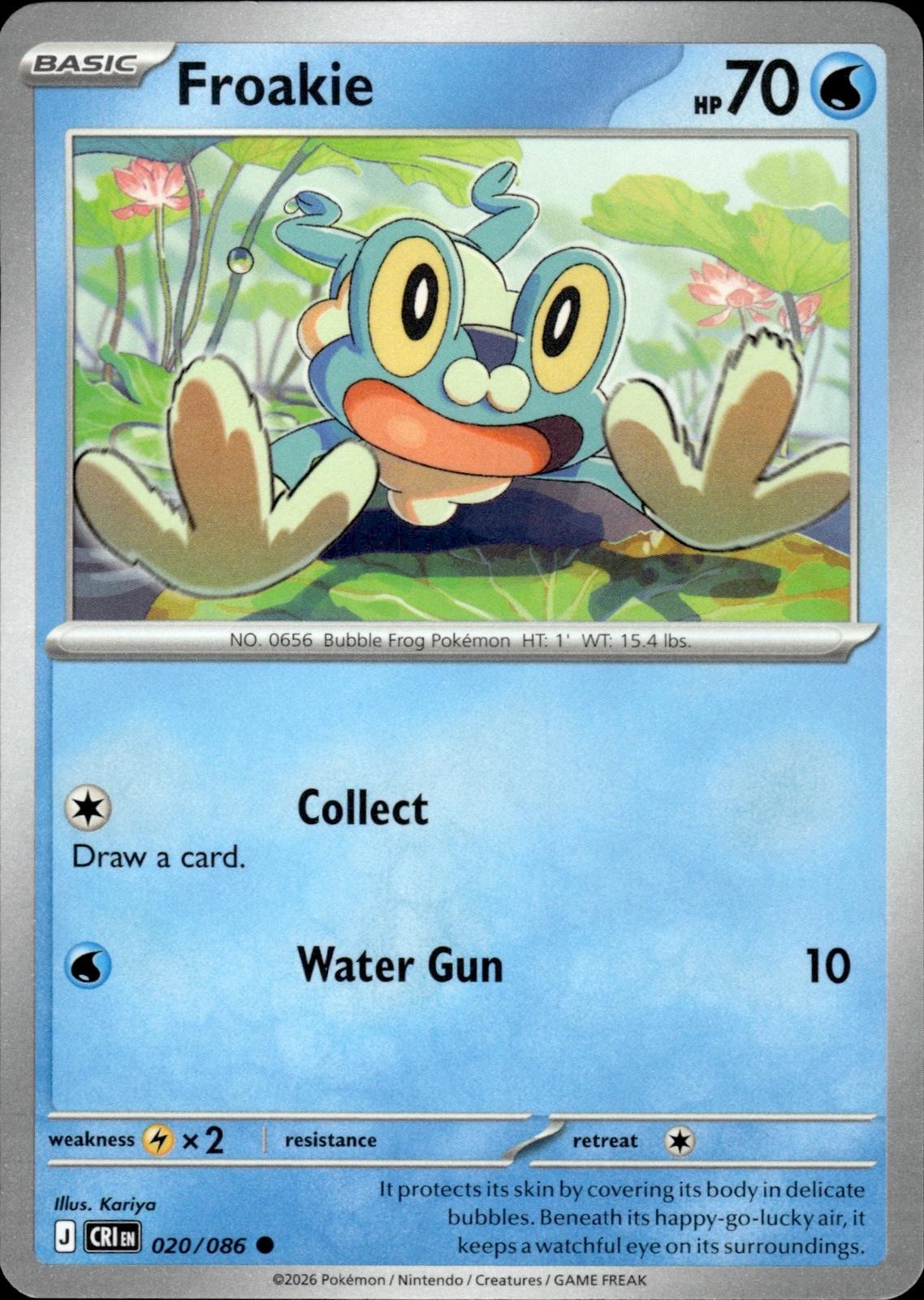 Froakie ME04: Chaos Rising #020/086 Common