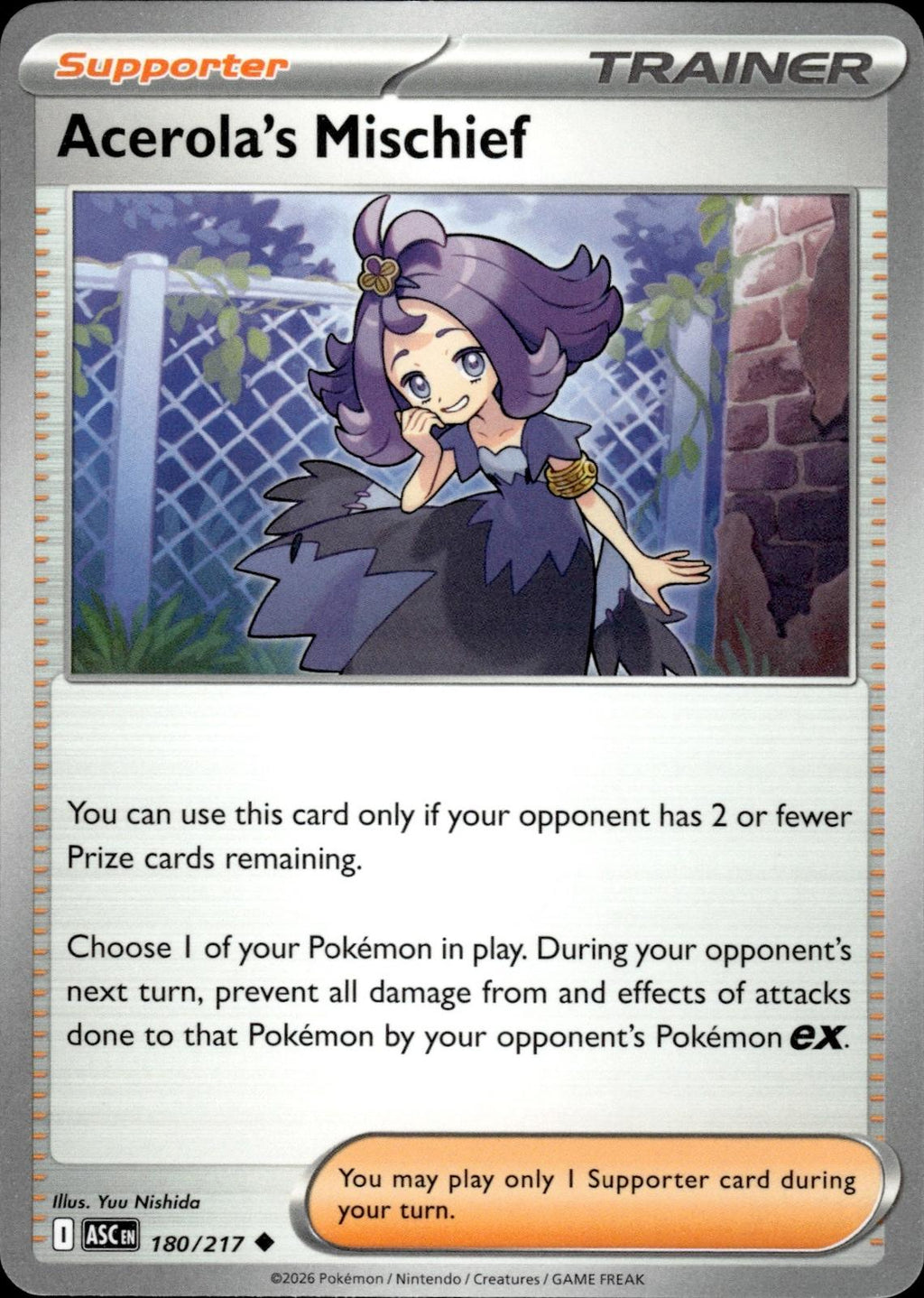 Acerola's Mischief ME: Ascended Heroes #180/217 Uncommon