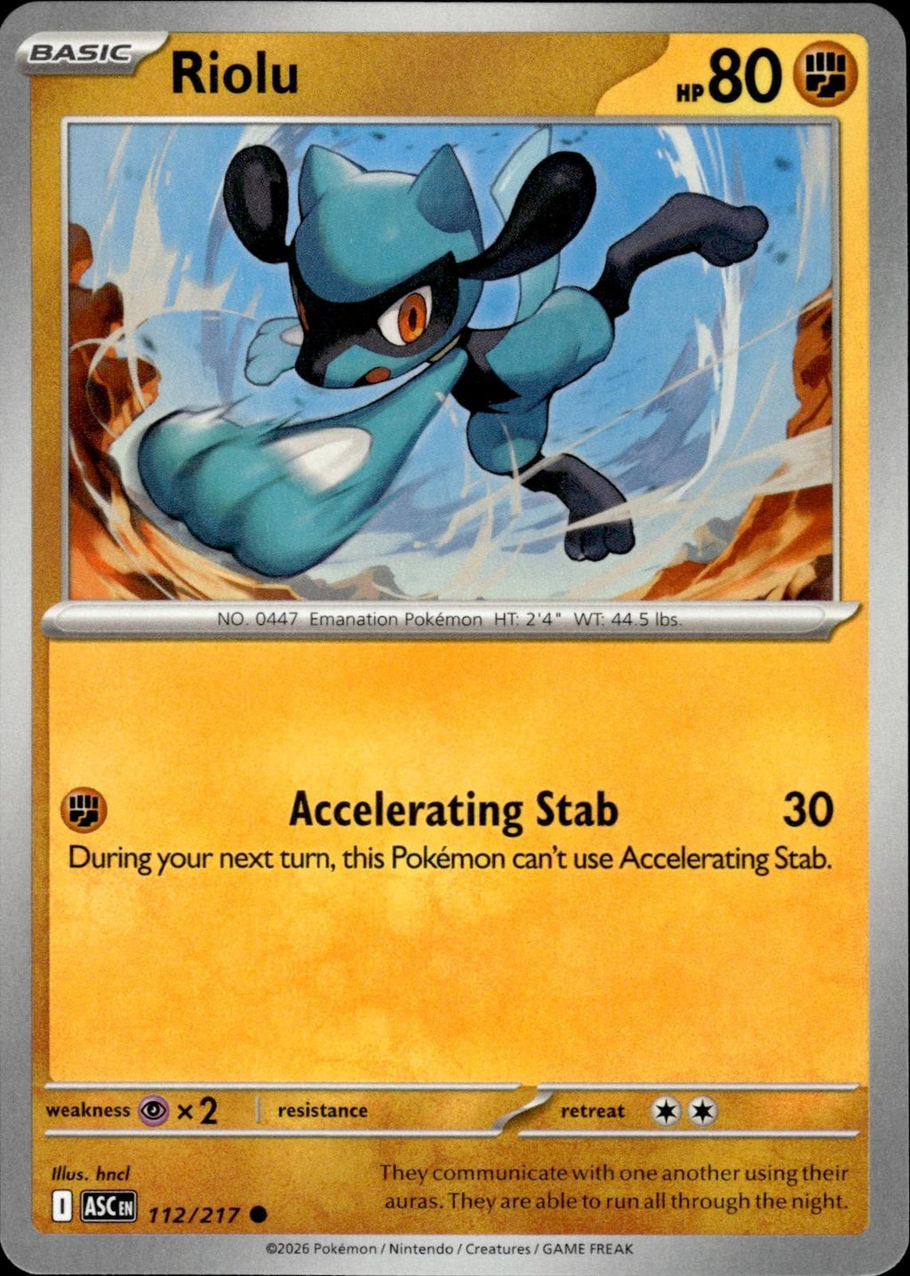 Riolu ME: Ascended Heroes #112/217 Common