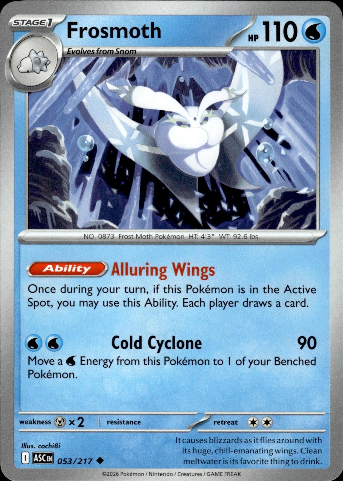 Frosmoth ME: Ascended Heroes #053/217 Uncommon