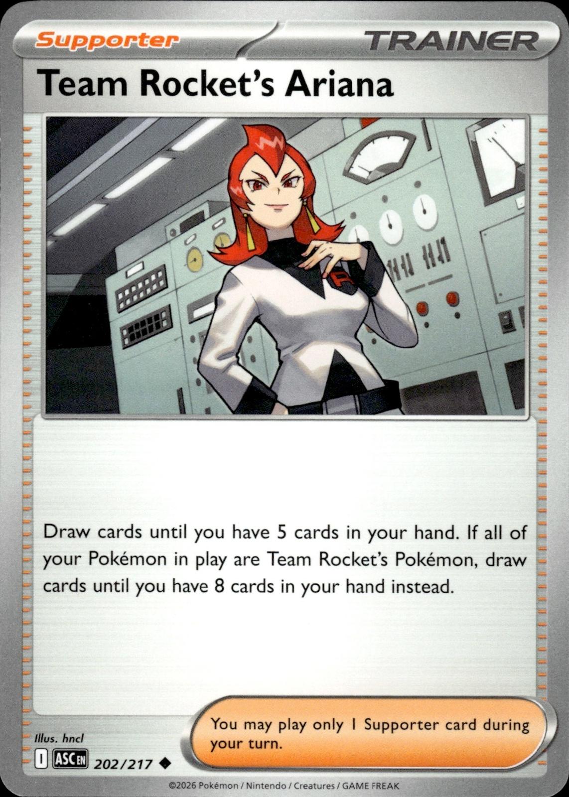 Team Rocket's Ariana ME: Ascended Heroes #202/217 Uncommon