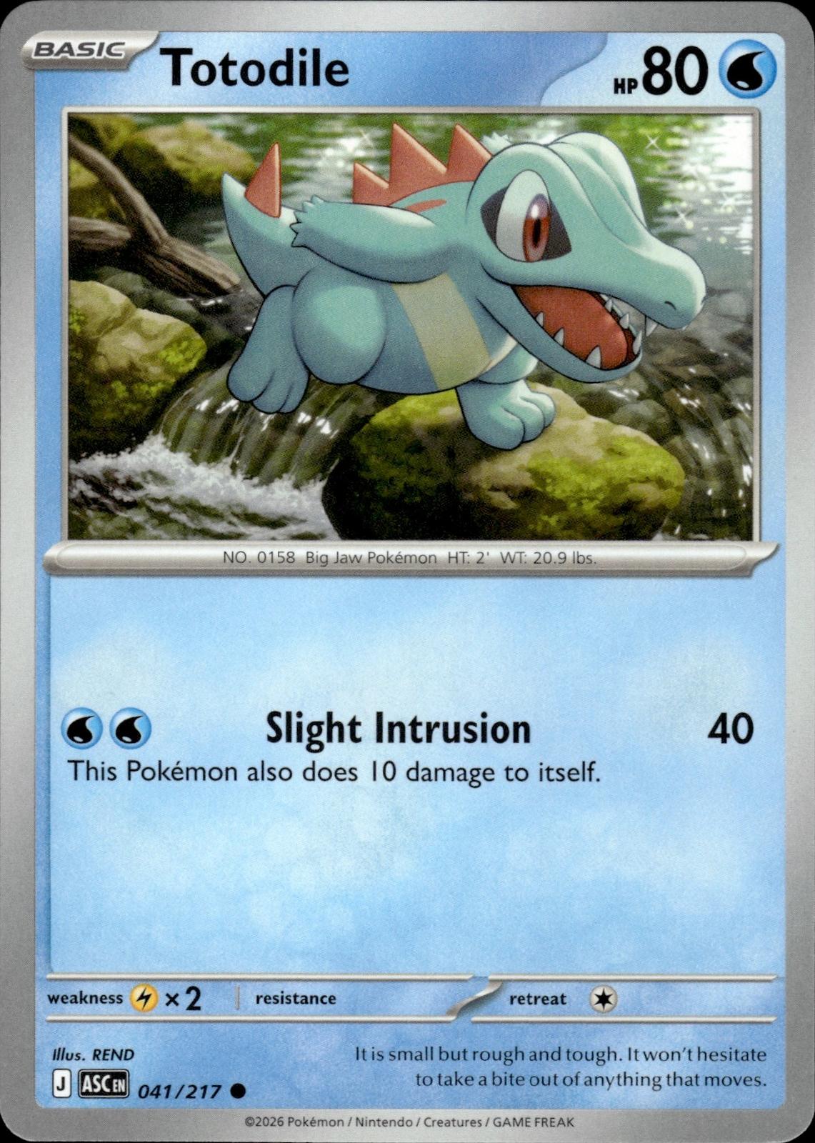 Totodile ME: Ascended Heroes #041/217 Common