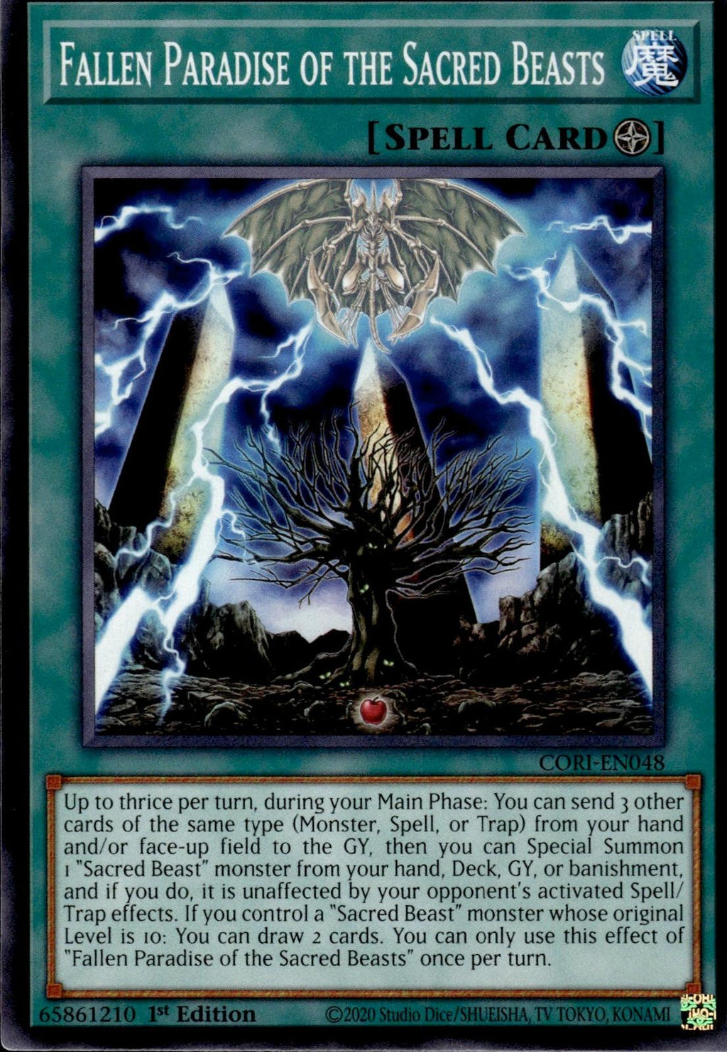Fallen Paradise of the Sacred Beasts Chaos Origins #CORI-EN048