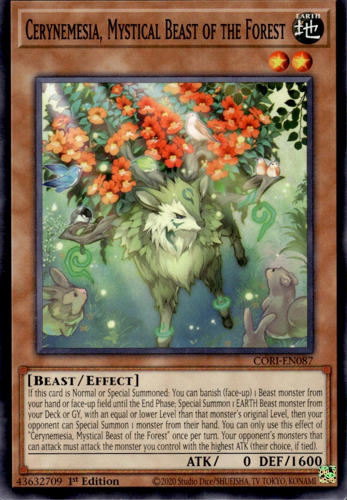 Cerynemesia, Mystical Beast of the Forest Chaos Origins #CORI-EN087