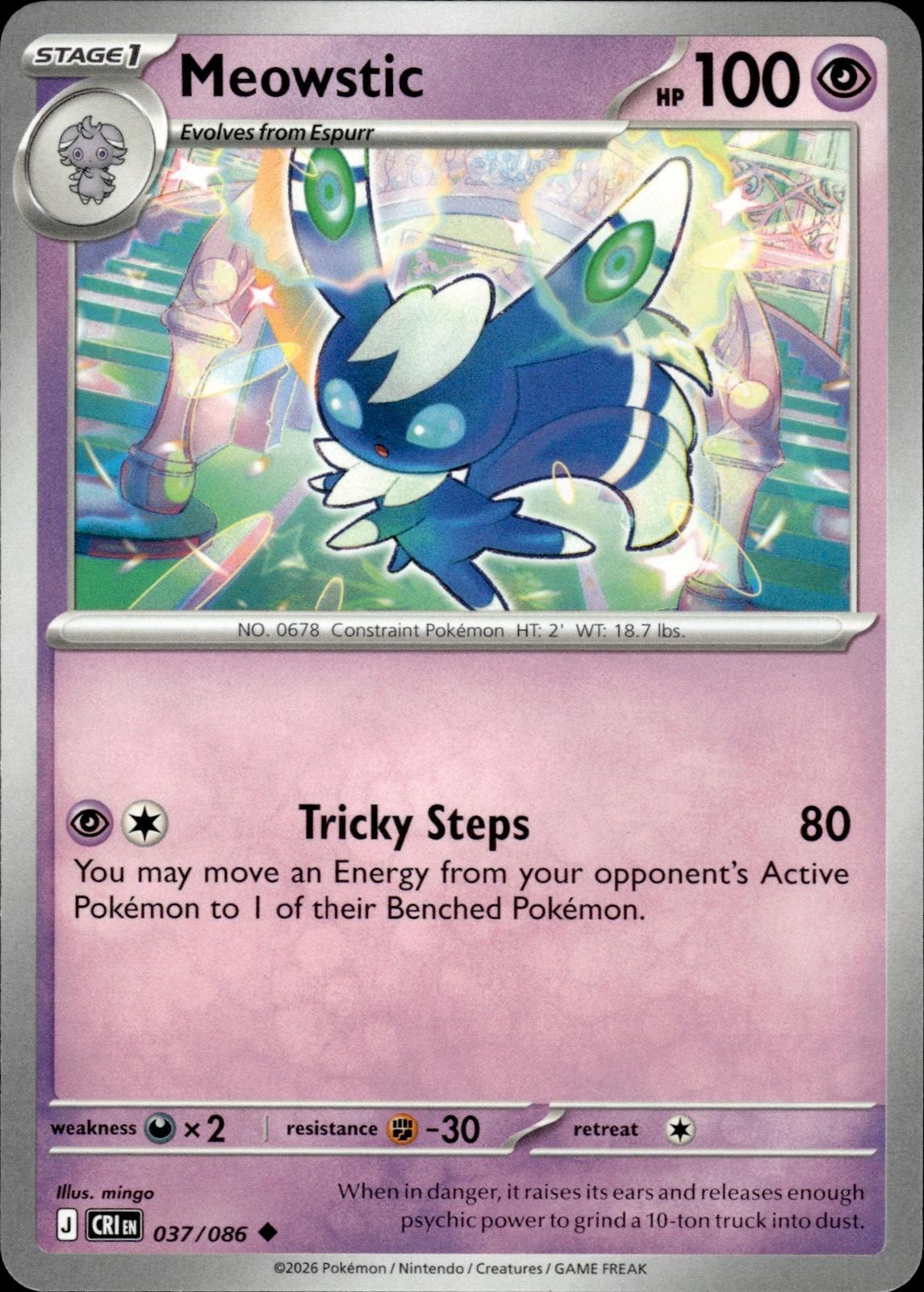 Meowstic ME04: Chaos Rising #037/086 Uncommon