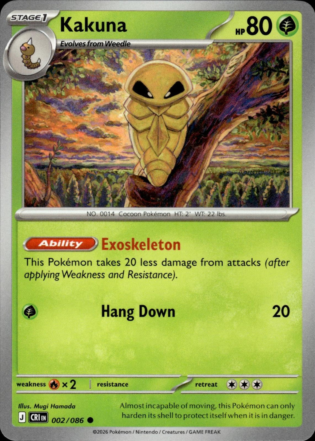 Kakuna ME04: Chaos Rising #002/086 Common