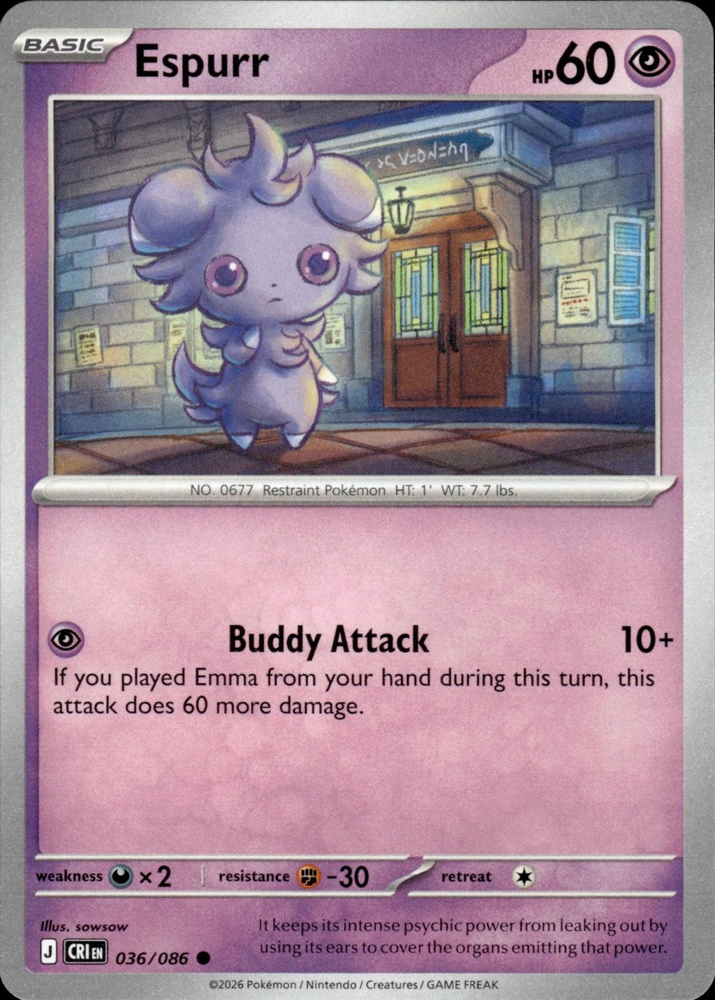 Espurr ME04: Chaos Rising #036/086 Common