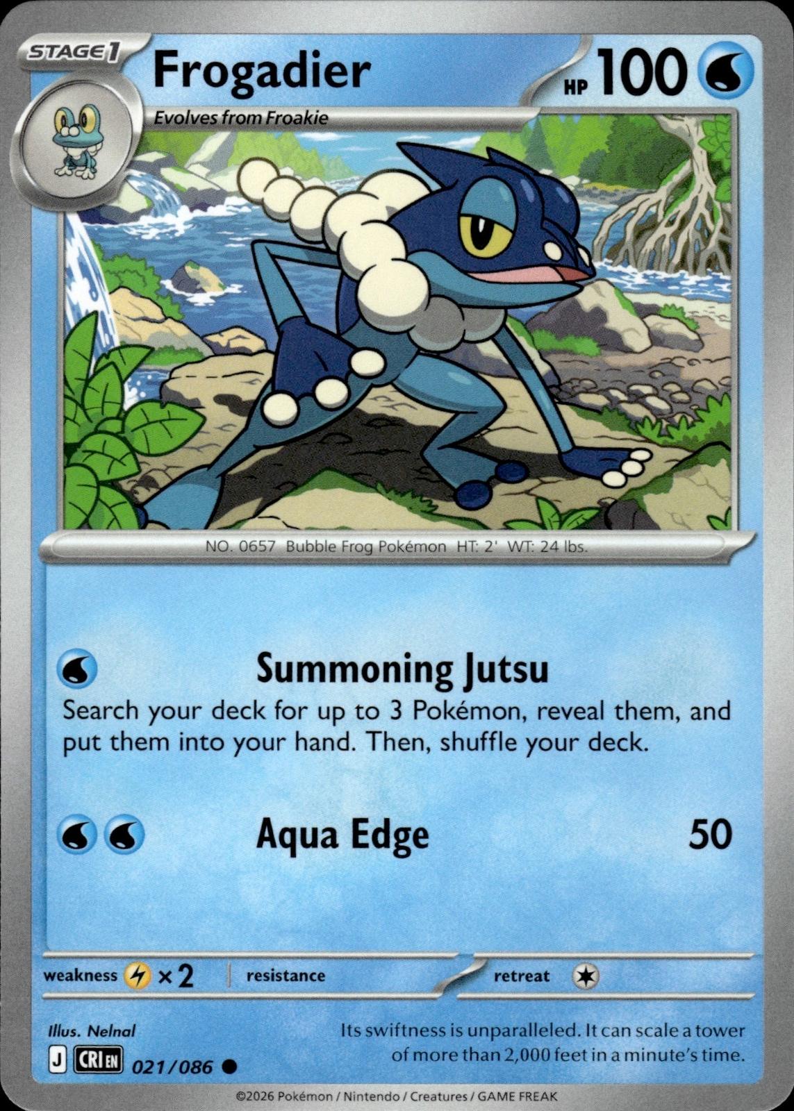 Frogadier ME04: Chaos Rising #021/086 Common