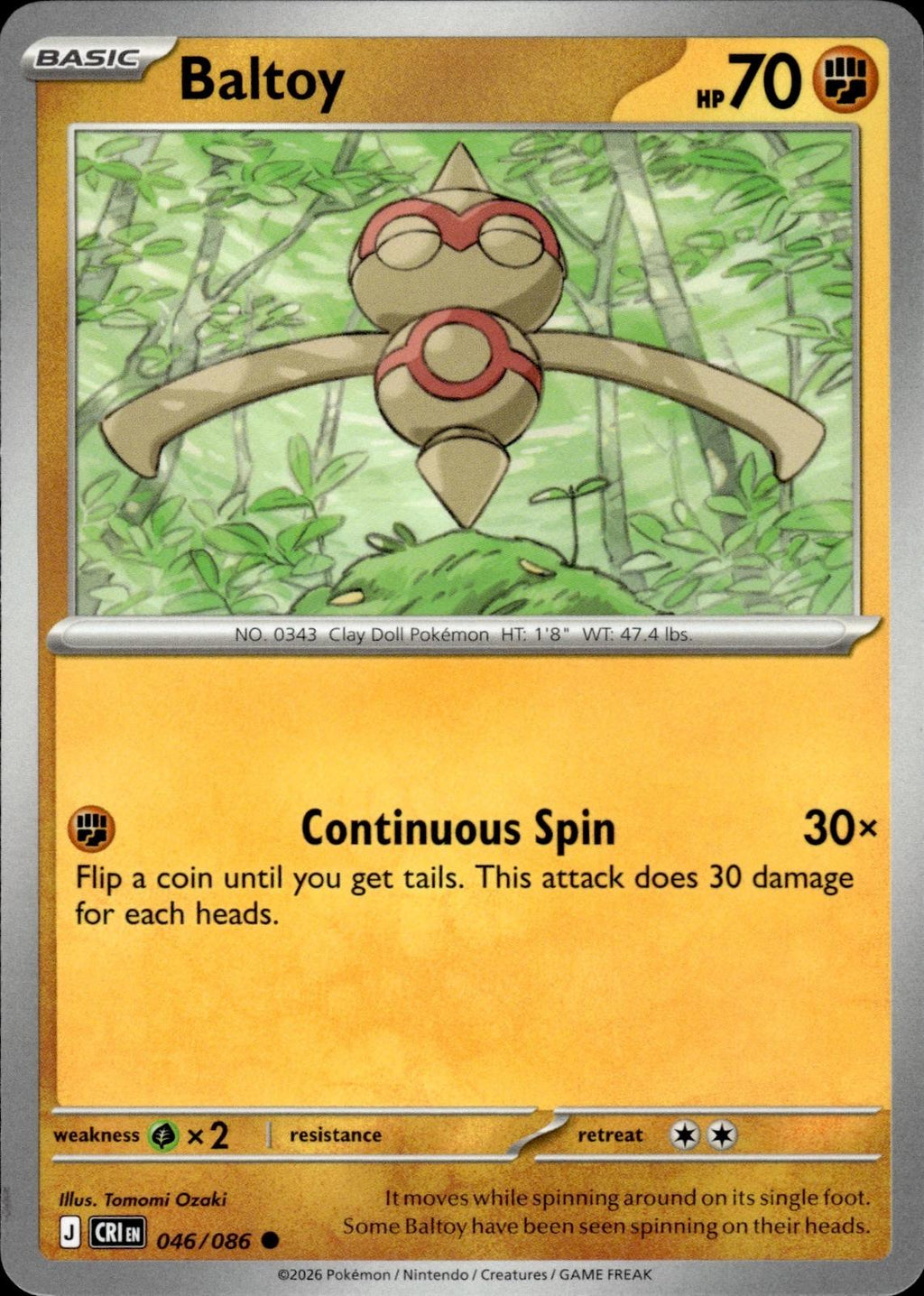 Baltoy ME04: Chaos Rising #046/086 Common