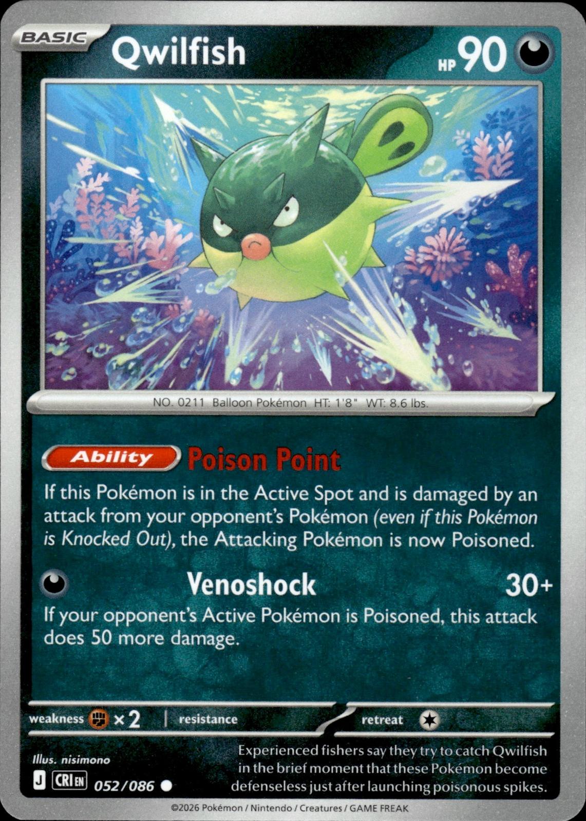 Qwilfish ME04: Chaos Rising #052/086 Common
