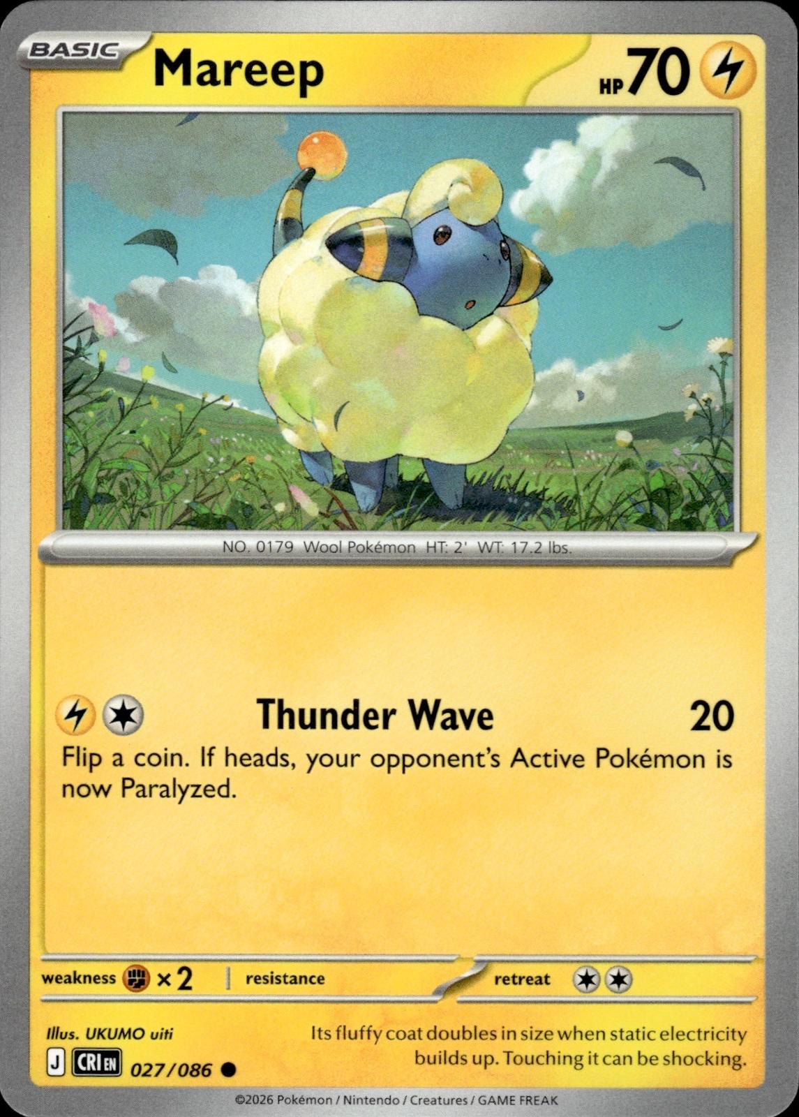 Mareep ME04: Chaos Rising #027/086 Common