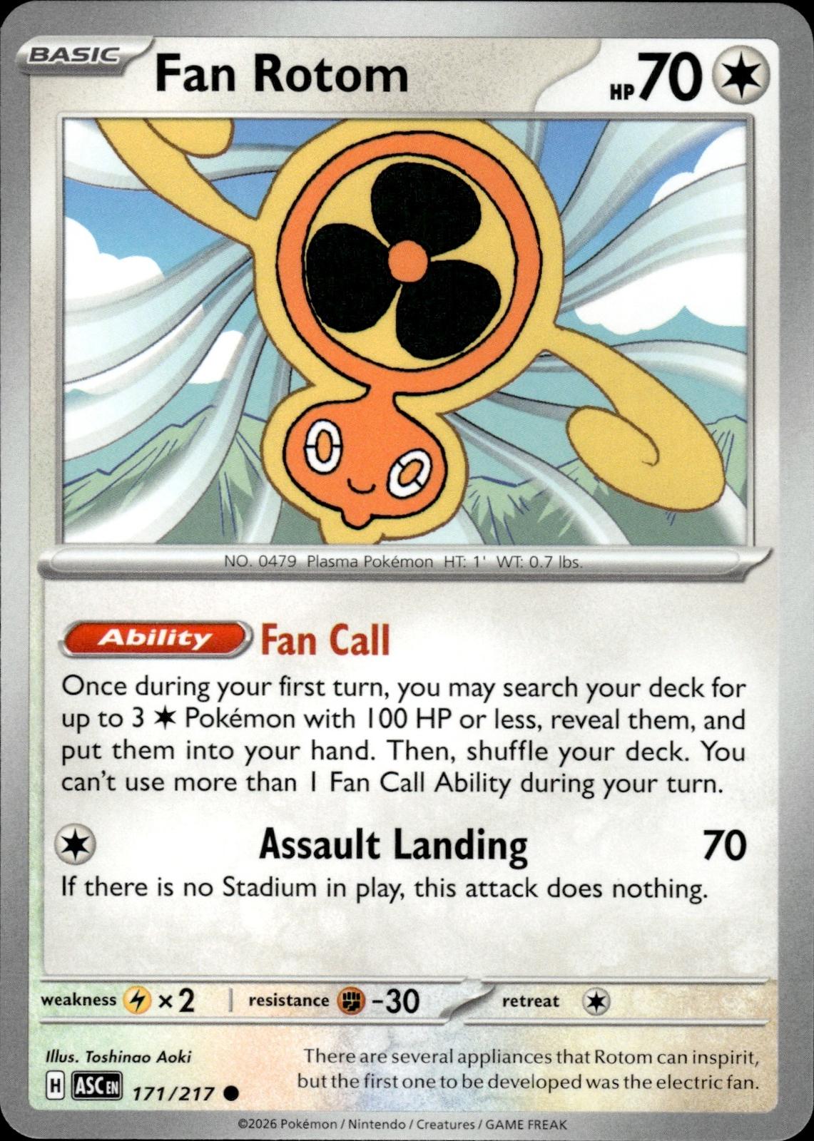 Fan Rotom ME: Ascended Heroes #171/217 Common