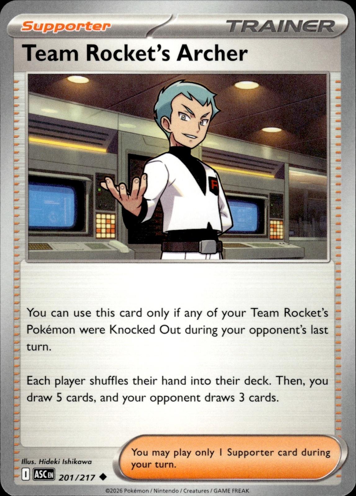 Team Rocket's Archer ME: Ascended Heroes #201/217 Uncommon