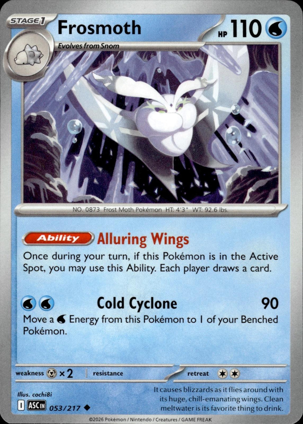 Frosmoth ME: Ascended Heroes #053/217 Uncommon
