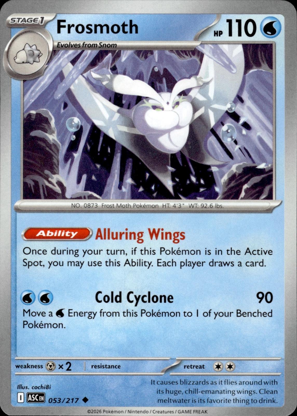 Frosmoth ME: Ascended Heroes #053/217 Uncommon
