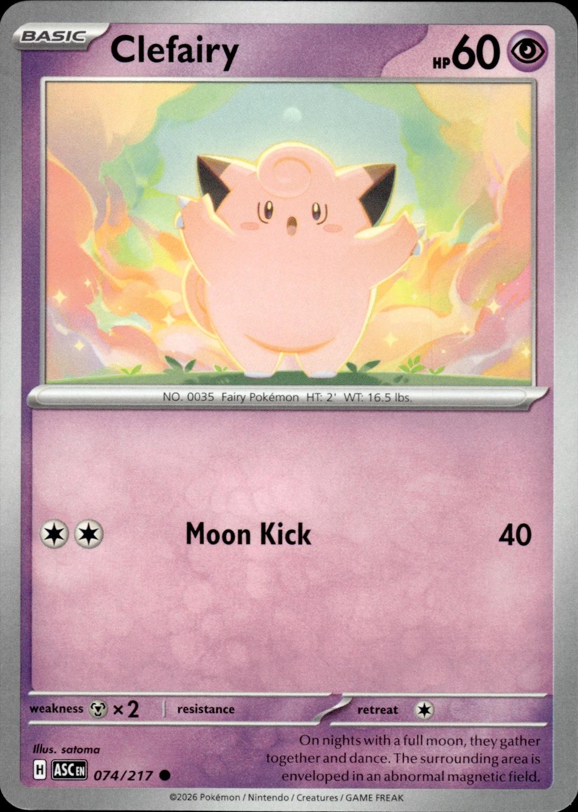Clefairy ME: Ascended Heroes #074/217 Common
