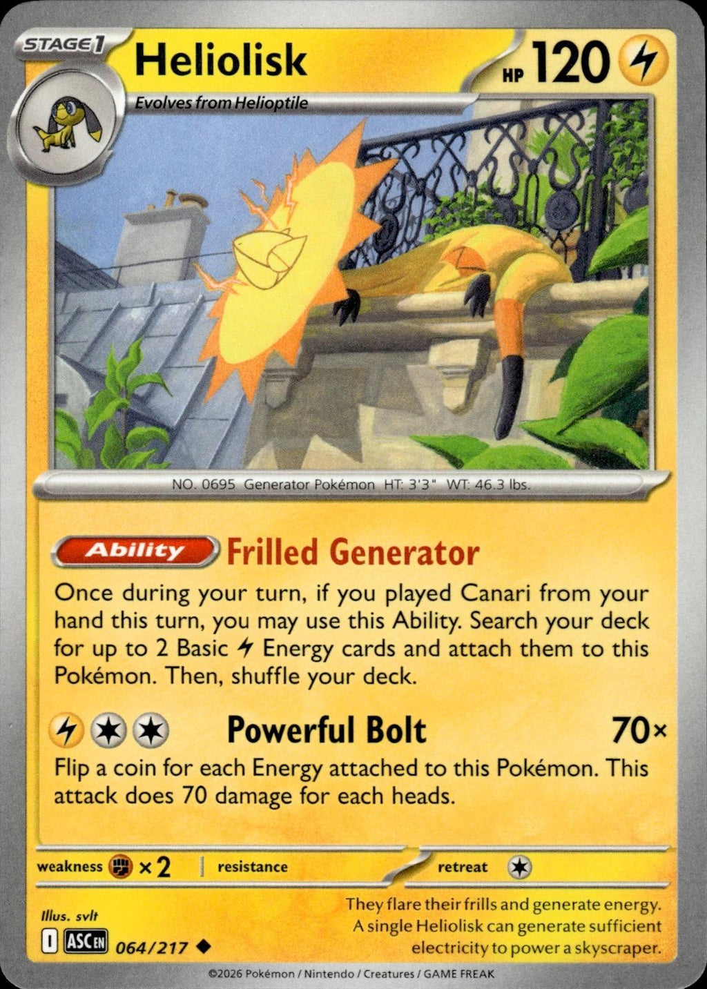 Heliolisk ME: Ascended Heroes #064/217 Uncommon
