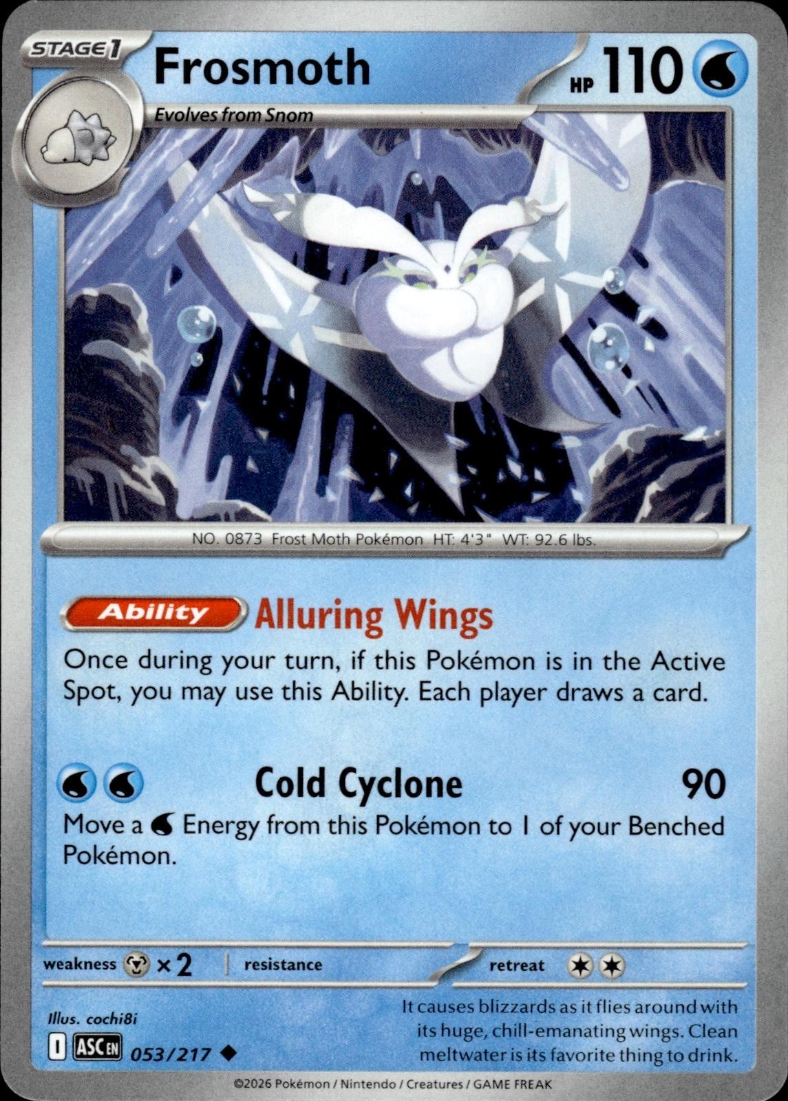 Frosmoth ME: Ascended Heroes #053/217 Uncommon