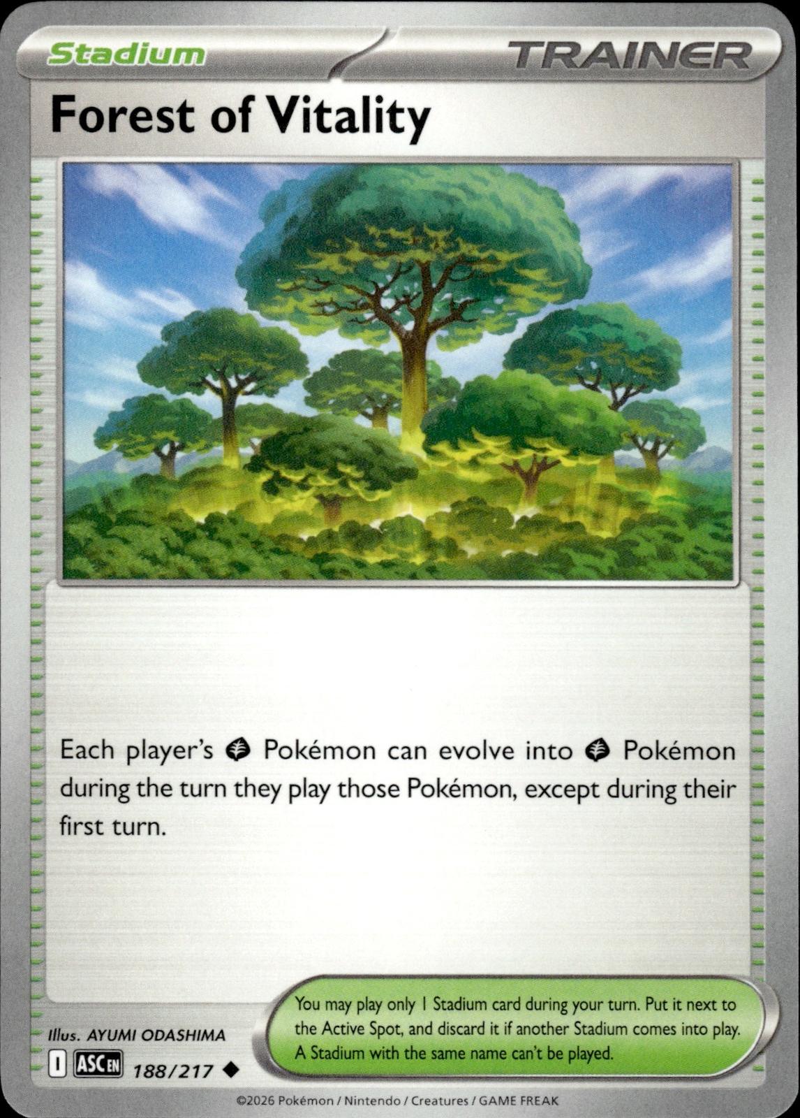 Forest of Vitality ME: Ascended Heroes #188/217 Uncommon