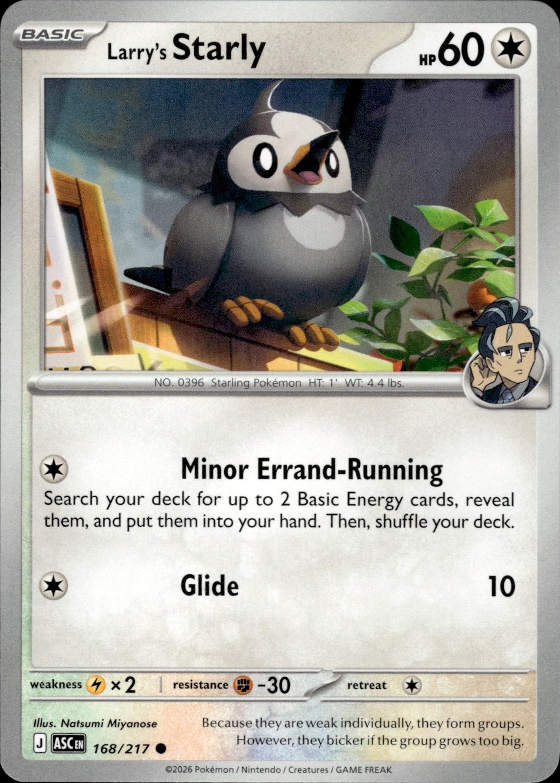 Larry's Starly ME: Ascended Heroes #168/217 Common