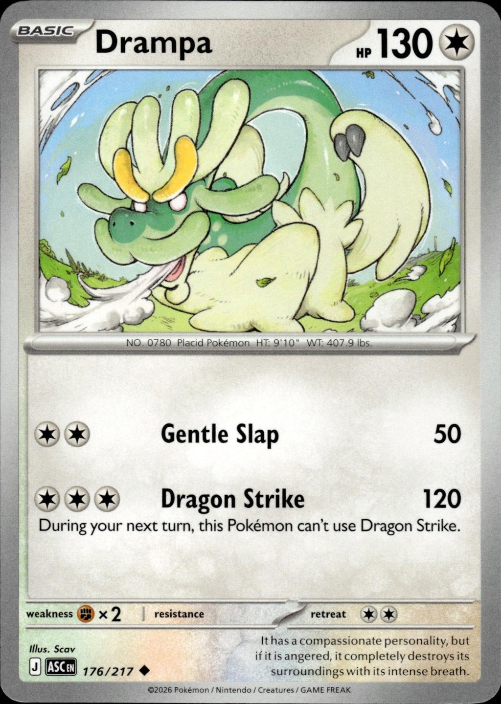 Drampa ME: Ascended Heroes #176/217 Uncommon