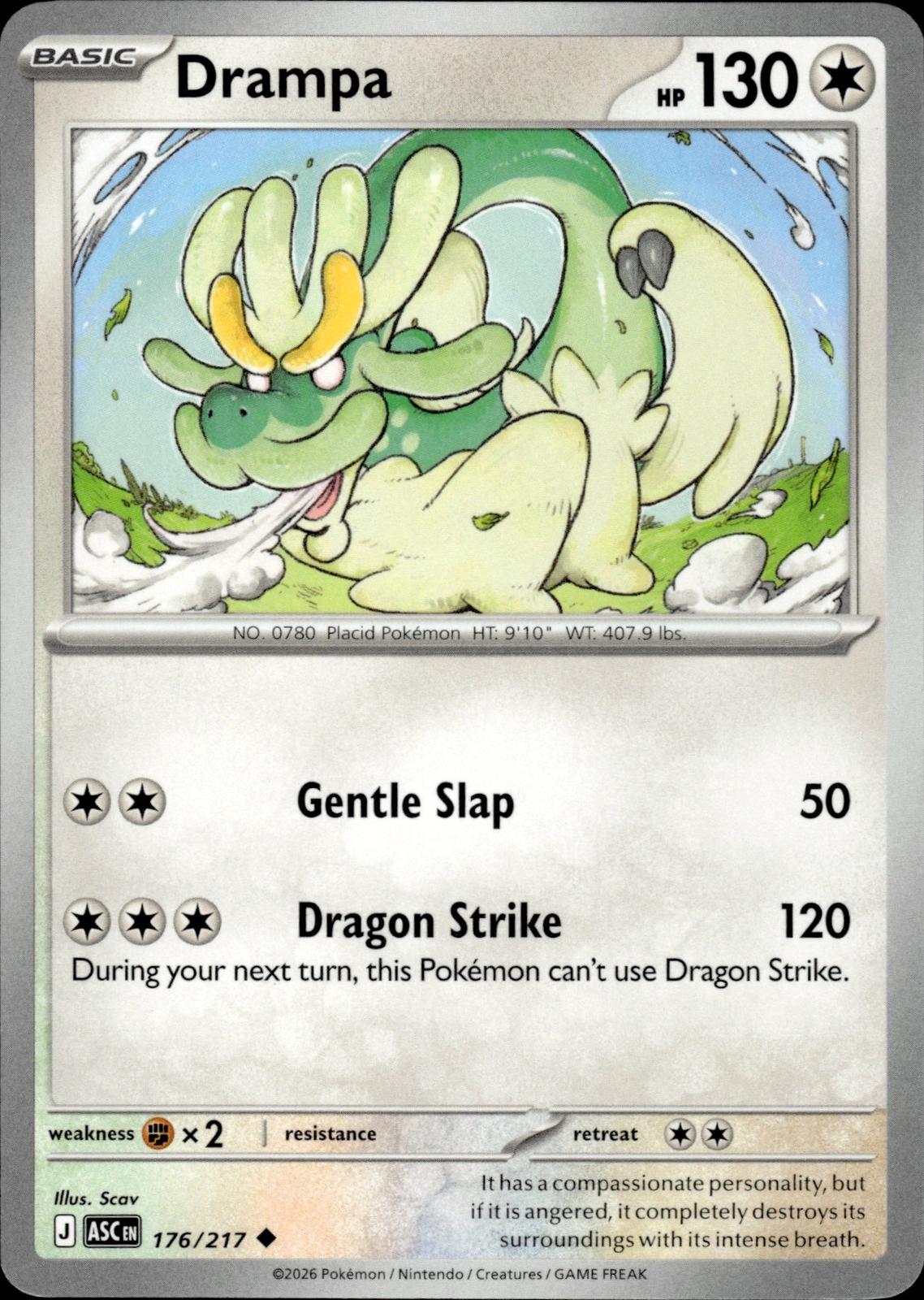 Drampa ME: Ascended Heroes #176/217 Uncommon
