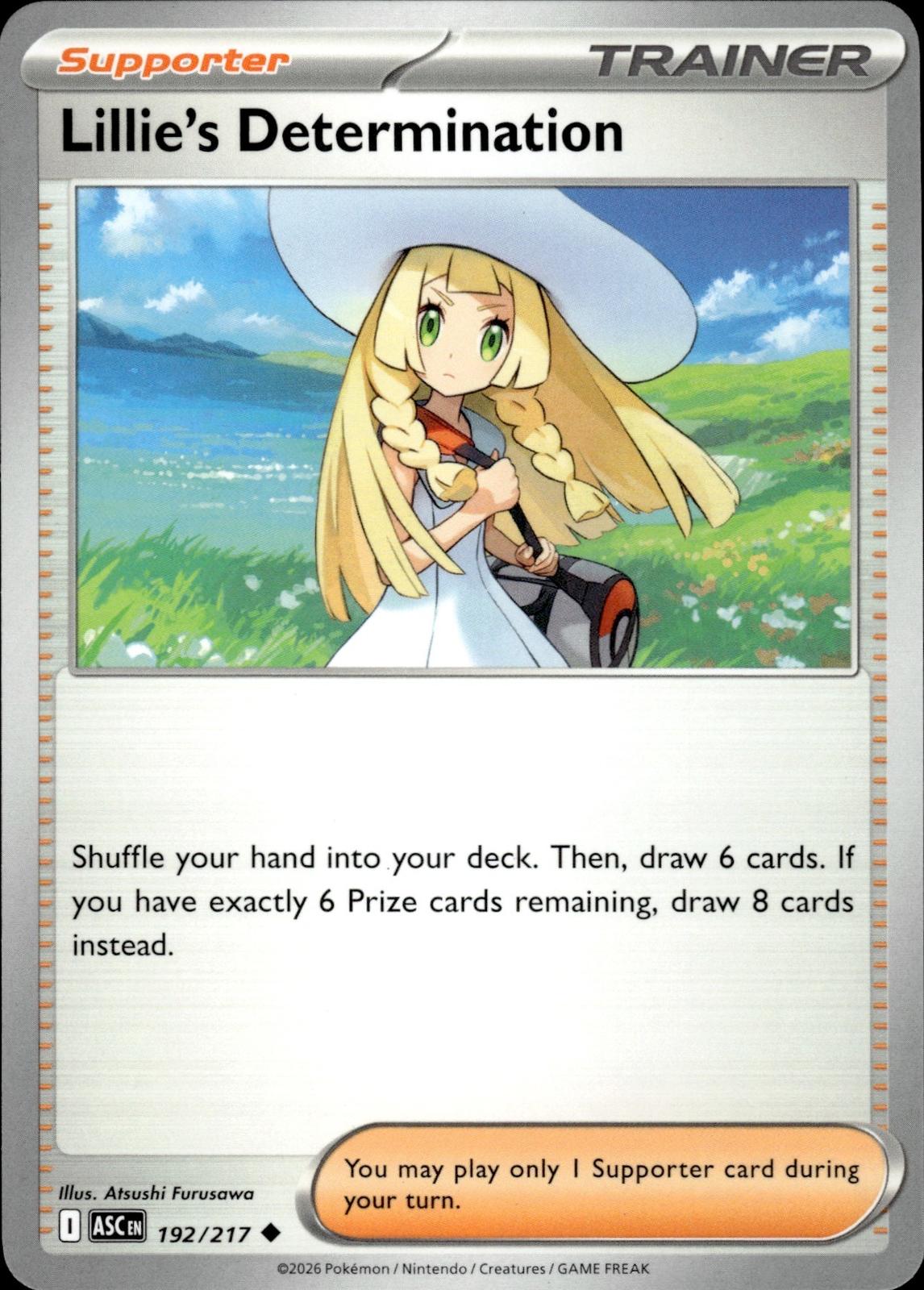 Lillie's Determination ME: Ascended Heroes #192/217 Uncommon