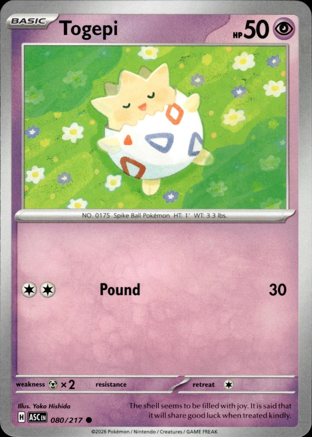 Togepi ME: Ascended Heroes #080/217 Common