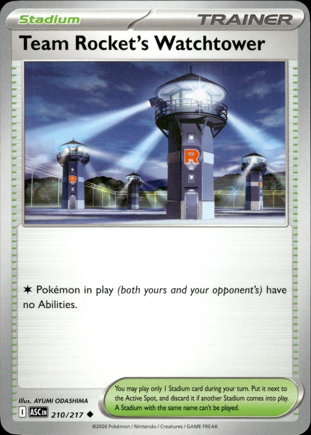 Team Rocket's Watchtower ME: Ascended Heroes #210/217 Uncommon