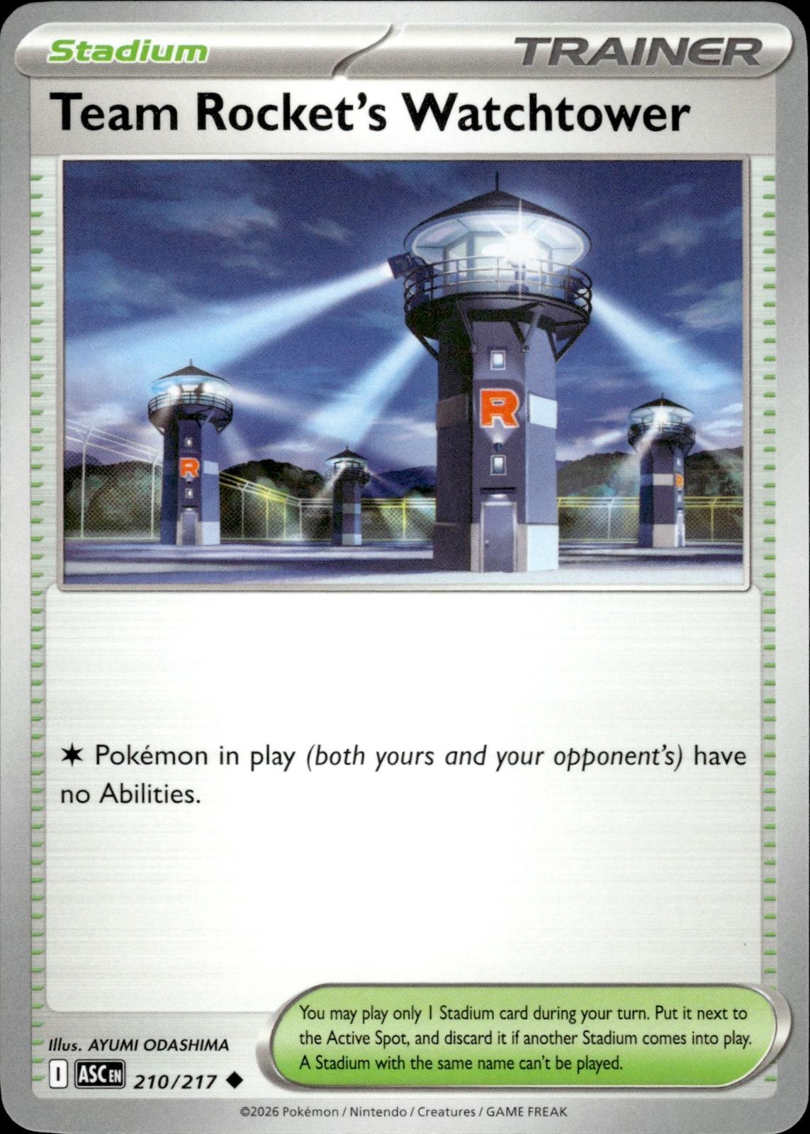 Team Rocket's Watchtower ME: Ascended Heroes #210/217 Uncommon