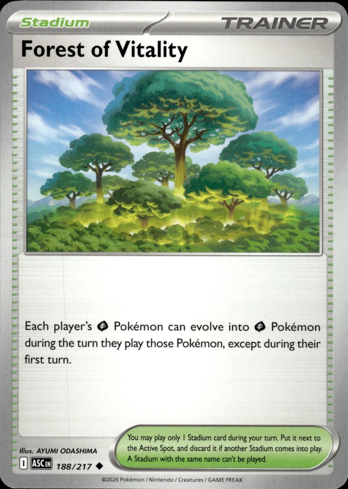 Forest of Vitality ME: Ascended Heroes #188/217 Uncommon