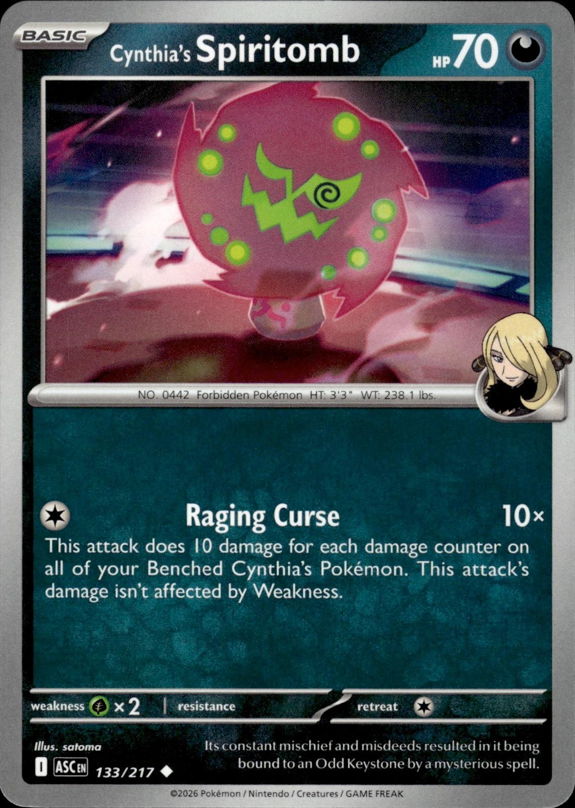 Cynthia's Spiritomb ME: Ascended Heroes #133/217 Uncommon