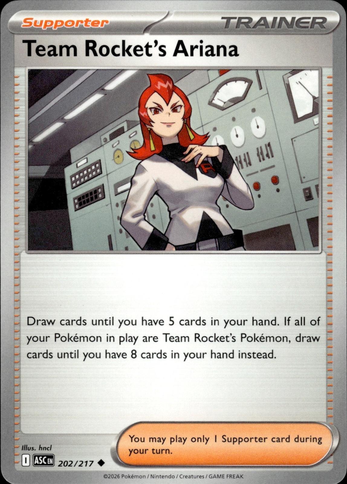 Team Rocket's Ariana ME: Ascended Heroes #202/217 Uncommon
