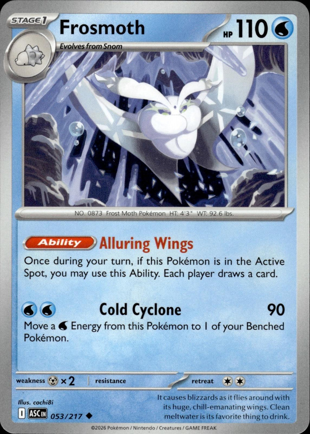 Frosmoth ME: Ascended Heroes #053/217 Uncommon
